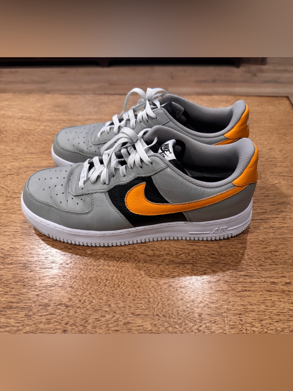 Nike Air Force 1 Low By You - Mens 13 - Custom Black/Orange/Gray